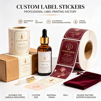 Étiquettes de produits personnalisées, autocollantes, en vinyle imperméable, rouleau d'autocollants avec logo, impression personnalisée d'étiquettes
