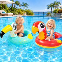 Jouet gonflable personnalisé en forme de perroquet pour la piscine, île flottante gonflable en PVC, bateau flottant pour enfants
