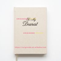 Carnet de notes en lin avec logo personnalisé, estampage à chaud or et noir, couverture rigide, format A4, A5, A6, B5, agenda personnalisable, planificateur quotidien