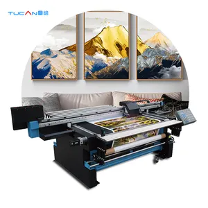 Hybrid uv roll to roll stampante flatbed all-in-one a getto d'inchiostro della stampante