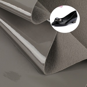 0.7mm Smooth Patent <strong>PU</strong> <strong>Leather</strong> Wrinkle Free <strong>PU</strong> Patent <strong>Leather</strong> Fabric for Bags Shoes - Product Image 1