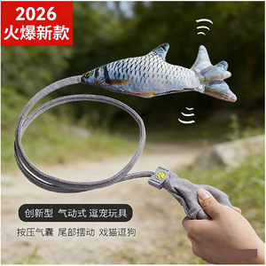 Jouet interactif pour animaux de compagnie en forme de poisson avec airbag, pour chat et chien, anti-ennui, pour le plaisir et le jeu - Product Image 1