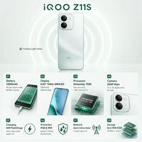 Nouveau Smartphone Original IQOO Z11S 5G 2026 Octa Core 144Hz Langues Mondiales Double SIM 10000mAh Android vivo iqoo z11s Téléphone VIVO