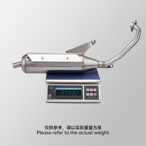 Tuyau d'échappement en acier inoxydable RS100CC avec cheminée de silencieux modifié contre-pression silencieuse rangée droite bruyante état neuf - Product Image 6