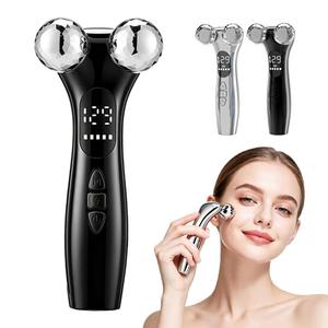 Dispositivo Profesional de Tonificación Facial Recargable 0728 con Pantalla LCD, Rodillos Dobles Inalámbricos para Levantar el Cuello y Microcorriente - Product Image 4