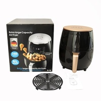 Friteuse à air domestique électrique intelligente à écran tactile numérique commercial four en acier inoxydable 5L-6L capacité friteuse électrique pour la maison