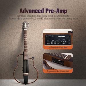 Guitare acoustique-électrique portable Sonicake & amplificateur combo mini guitare <span class=keywords><strong>triangle</strong></span> 10W - Product Image 5