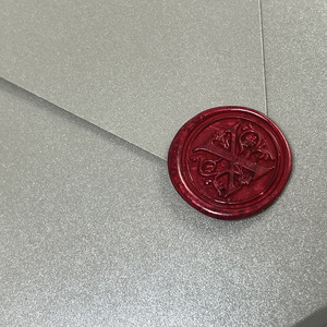 Sobre de Papel para Envíos con Sello de Cera Plateado, Embalaje Plegable para Regalos, Invitaciones, Cartas, Caja de Regalo Premium - Product Image 5
