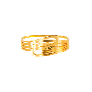 Bracelet tendance en acier inoxydable 316L avec placage or PVD, durable, résistant, design moderne - Product Image 2