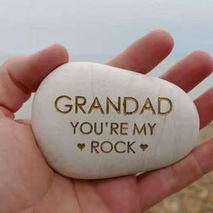 White Pebble Large <strong>Painted</strong> Hand-<strong>painted</strong> Painting <strong>Stone</strong> with Acrylic Coating on a White Base, Diy Handmade <strong>Stone</strong> Painting - Product Image 2