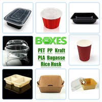 Boîte à lunch jetable écologique et biodégradable en amidon de maïs pour les repas à emporter, restaurant, bureau, pique-nique, 4 compartiments