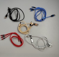 Cable de Carga Rápida 3 en 1 USB a Tipo C, Micro y Apple, con Logotipo Personalizado, Cable de Carga Trenzado de Nailon, Venta al Por Mayor de Fábrica, Regalo Promocional