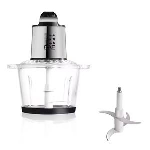 Picadora Eléctrica Transparente de 2L y 800W con Asa para Fufu, Ñame y Verduras, Molinillo de Carne - Product Image 1