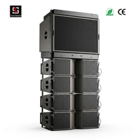 Sistema de Altavoces de Línea Activa Dual de 10 Pulgadas, Sistema de PA de 600 W con DSP Alemán Integrado, Sistema de Sonido para Conciertos al Aire Libre HARA-10 Profesional
