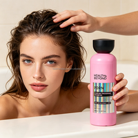 Shampooing Épaississant et Rafraîchissant PDRN aux Marques Privées, Soin Capillaire Végétalien à l'Arôme d'Armoise et de Menthe, pour Usage Domestique et Bain, 350ml