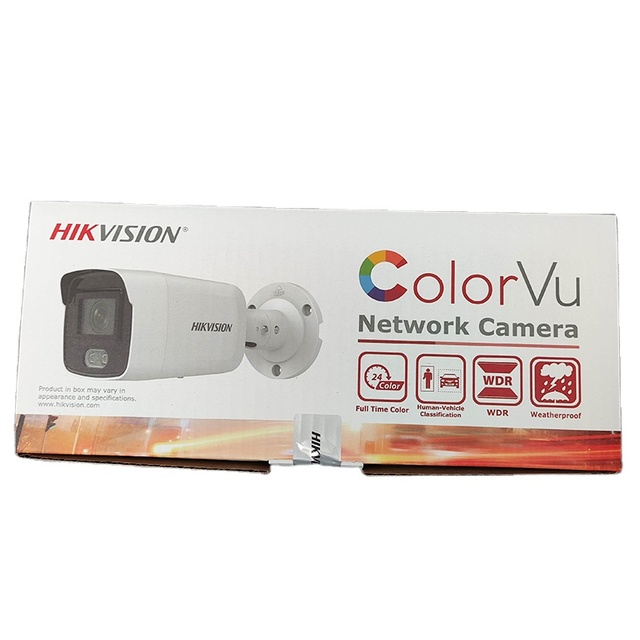 Hik DS-2CD2047G2-LU 4MP POE CCTV Ip Camera Colorvu Full Color Fixed Bullet Network Security Protection Camera