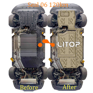 Plaque <span class=keywords><strong>de</strong></span> protection complète du moteur et <span class=keywords><strong>de</strong></span> la <span class=keywords><strong>batterie</strong></span> sous le châssis en acier et aluminium 3D pour BYD Seal 06 Dmi 120km 2024 2025 - Product Image 1