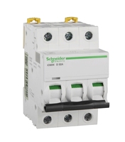 MCB IC65 1/2/3/4P Disyuntor CA Tipo D 230/400V 10A,16A,20A,32A,40A,63A
