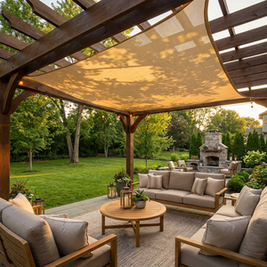 Tela de Sombra Tejida Manualmente de HDPE para Patio, Pérgola, Jardín y Patio Trasero, Cubierta de Malla con Protección UV y Ojales Reforzados, para Uso en Campamentos - Product Image 5