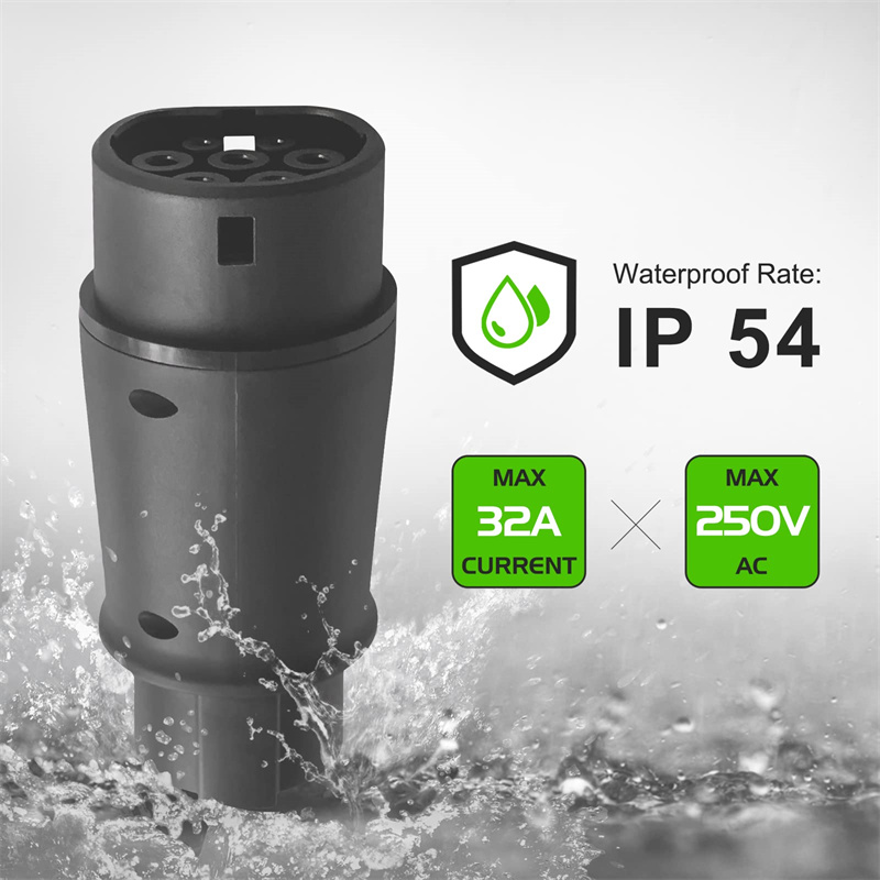 Electric Vehicle Charging Adaptor AC J1772 Charger Plug Type1 to Type2 EV Adapter Type 2 to Type 1 EV Adapter for Electric Car