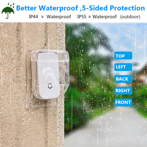 ฝาครอบกันน้ำสำหรับภายนอกอาคาร ป้องกันฝนตกหนัก หิมะ ใช้กับกริ่งประตูไร้สาย ปุ่มส่งสัญญาณสำหรับ <span class=keywords><strong>Cacazi</strong></span> - Product Image 3