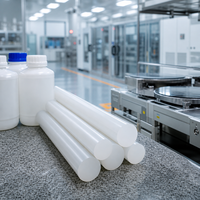 Irgin Grade PCTFE Bar CNC Machinable High Chemical Resistant Cryogenic Sealing Custom OEM Fluoropolymer Rod