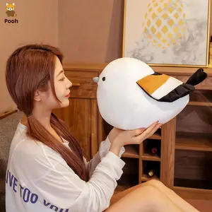 Máquina de garra transfronteriza de gran tamaño, nuevo plumón de algodón, pájaro, suave, redondo, regordete gorjeo, almohada de juguete de peluche, tipo oso súper suave - Product Image 4