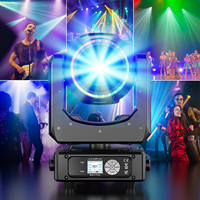 Uking Mini 230W Moving Head RGBW Projecteurs de Scène avec Bandes LED, 14 Gobos, 13 Couleurs, 18 Canaux Activés