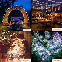 Guirlande de Noël à énergie solaire, 20 m, 200 LED, étanche, fil de cuivre décoratif, directement de l'usine