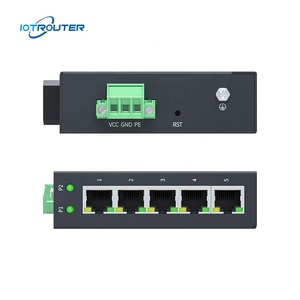 Switch de Red Industrial Gigabit de Alta Velocidad de 5 Puertos con 10M/100M/1000Mbps, Montable en Riel DIN para Router - Product Image 5