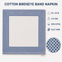 Serviettes en Coton Teint Fil à Fil 100% Coton, Motif Nid d'Abeille, 20x20 Pouces, 215 GSM, pour Hôtels, Restaurants, Blanchisseries Commerciales - Vente en Gros