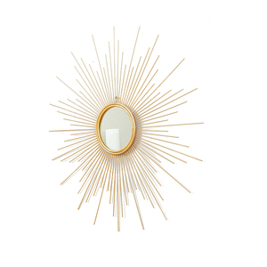 Nueva entrada <span class=keywords><strong>grande</strong></span> decorativa oro Sunburst <span class=keywords><strong>espejo</strong></span> de pared <span class=keywords><strong>sol</strong></span> forma orgánica <span class=keywords><strong>espejo</strong></span> Slimline MARCO DE Metal <span class=keywords><strong>espejo</strong></span> Irregular - Product Image 2