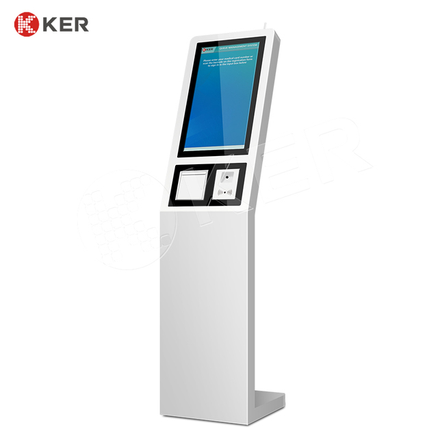 Hot Selling 21.5/27/32 Inches NFC Card Reader Wristband Printer Touchscreen Print Ticket Kiosks Self Service Payment Kiosks