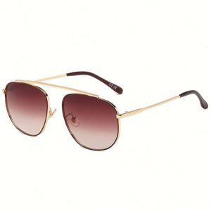 Gafas de Sol Retro de Moda 2022 para Hombre, Montura Grande de Metal, Lentes Degradadas, Gafas de Sol de Piloto para Mujer - Product Image 5