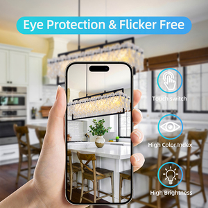 Lámpara de Araña y Colgante Moderna 2026, Lámparas Colgantes de Color Negro, Estilo Rústico, Lámpara Colgante para Sala de Estar - Product Image 3