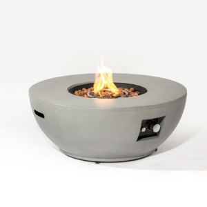 Enjoy 36-Inch Propane <b>Fire</b> Pit <b>Table</b> 2-Piece Set 50000 BTU Eco-Friendly Metal Freestanding Patio/Garden/Backyard Grey - Product Image 3