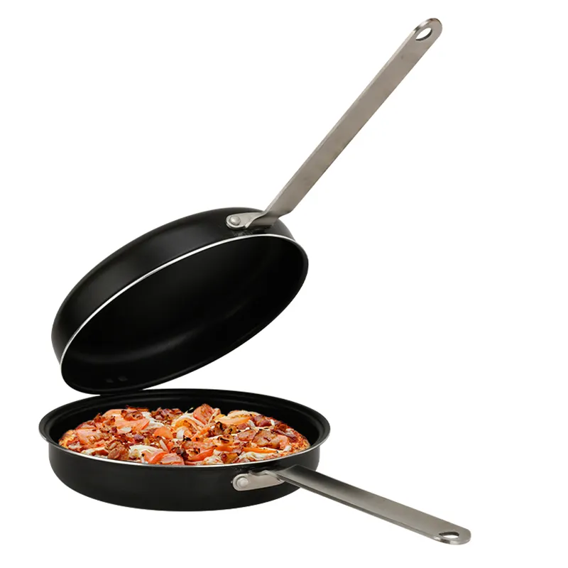 OEM ODM Kitchen Cookware Induction Cooking Non Stick Nonstick Double Side Pizza Pan