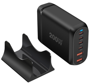 <span class=keywords><strong>Chargeur</strong></span> multi-USB C 6 ports GaN Station de charge rapide de bureau avec adaptateur secteur 200W pour ordinateur portable pour MacBook Pro/<span class=keywords><strong>Air</strong></span>, <span class=keywords><strong>IPad</strong></span>, iPhone - Product Image 2