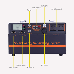 Générateur solaire photovoltaïque domestique Aiya 1500 watts 1700 Wh, hors réseau, station <span class=keywords><strong>d</strong></span>'énergie portable de secours, petite <span class=keywords><strong>centrale</strong></span> électrique. - Product Image 5