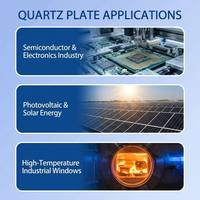 Custom Ultra Thin Thickness 0.1mm Fused Silica Quartz Plate for Optical Instrument