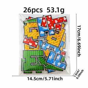 Nouvelles Écussons Thermocollants Écologiques Personnalisables en Couleur avec 26 Lettres Anglaises pour Vêtements, Chapeaux, Sacs, Badges et Décorations - Product Image 2