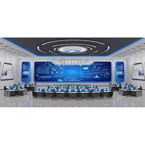 Eco-friendly Smart Height Adjustable Console Intelligence Command Center Consoles Console Tables Control Room Furniture