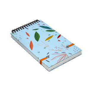 Vente de gros Carnet de notes de couverture en papier kraft avec logo personnalisé Grille de carnet de notes à spirale pour étudiant avec bobine dorée - Product Image 3
