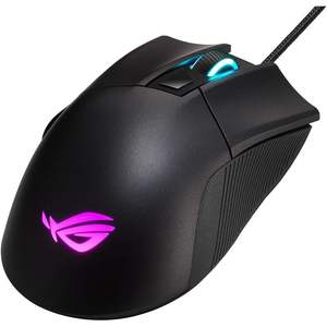 ROG Gladius เมาส์ออปติคอลสำหรับเล่นเกมแบบมีสายแกน6200 dpi ดีไซน์ตามหลักสรีรศาสตร์พร้อมปุ่มตั้งโปรแกรมได้ - Product Image 1