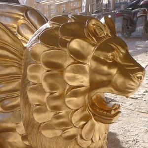 Estatua De León de latón fundido decorativa para jardín exterior grande - Product Image 6