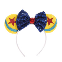 Bandeaux avec oreilles de souris pour enfants, collection 2022, accessoires pour cheveux, fête, Festival, princesse, nœud à paillettes, blanc neige