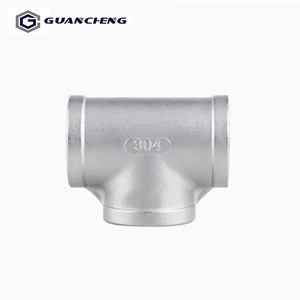 Conector en T de Acero Inoxidable 304 con Rosca Hembra |   Accesorio de Tubería Resistente a la Corrosión de Primera Calidad para Fontanería y Tuberías Industriales - Product Image 1