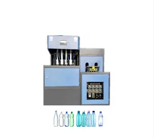 Auto dropping 30ml 1.5L pet bottle 4 cavity water plastic bottle semi auto blow molding making machinery