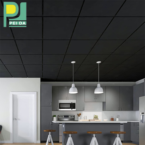 Plaques de <span class=keywords><strong>plafond</strong></span> modernes en fibres minérales acoustiques pour <span class=keywords><strong>suspension</strong></span> de bureau avec design micro-perforé et contrôle du son - Product Image 2