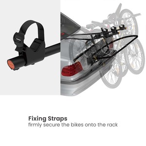 Support de coffre de <span class=keywords><strong>voiture</strong></span> pliable en acier CBR12-31T <span class=keywords><strong>pour</strong></span> 3 vélos, sans attelage, avec sangles anti-oscillation <span class=keywords><strong>pour</strong></span> la plupart des véhicules, SUV et voitures - Product Image 4